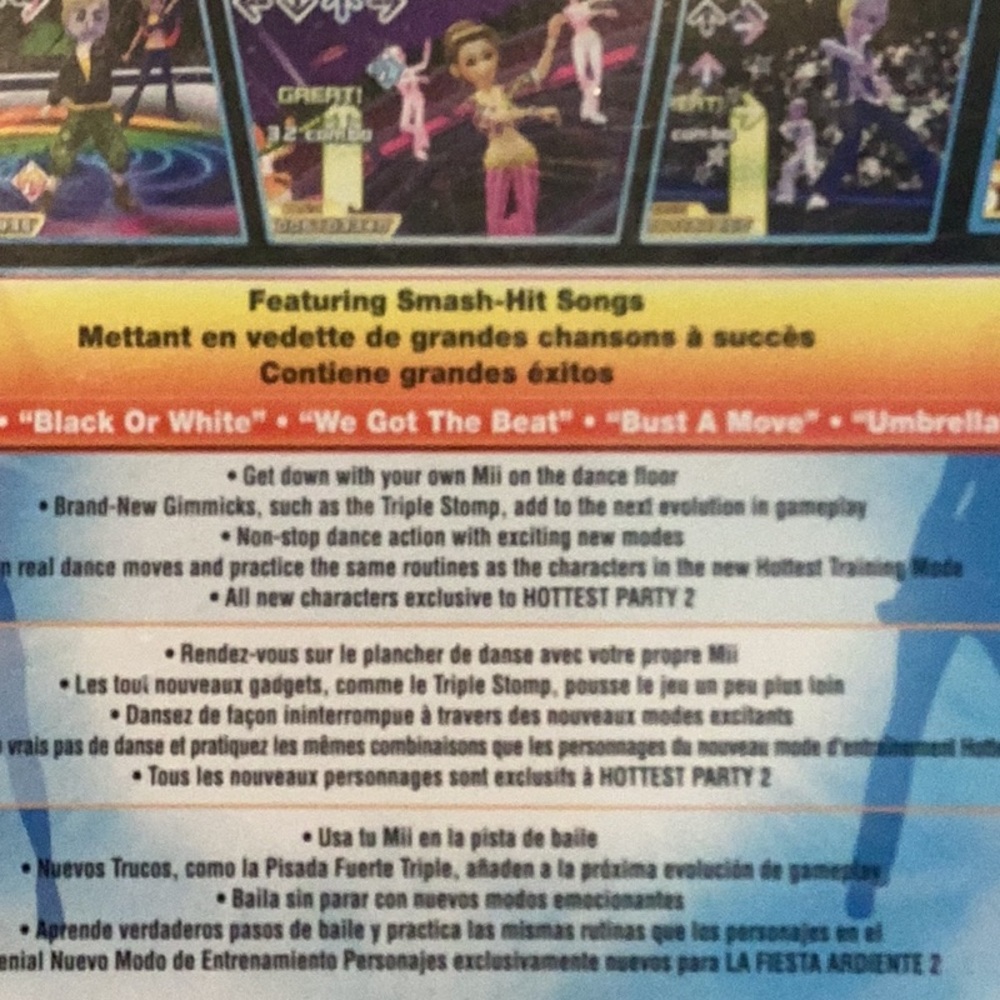Dance Dance Revolution 2 & Dance Mat Hottest Party Nintendo Wii Game New In Box - Picture 4 of 16